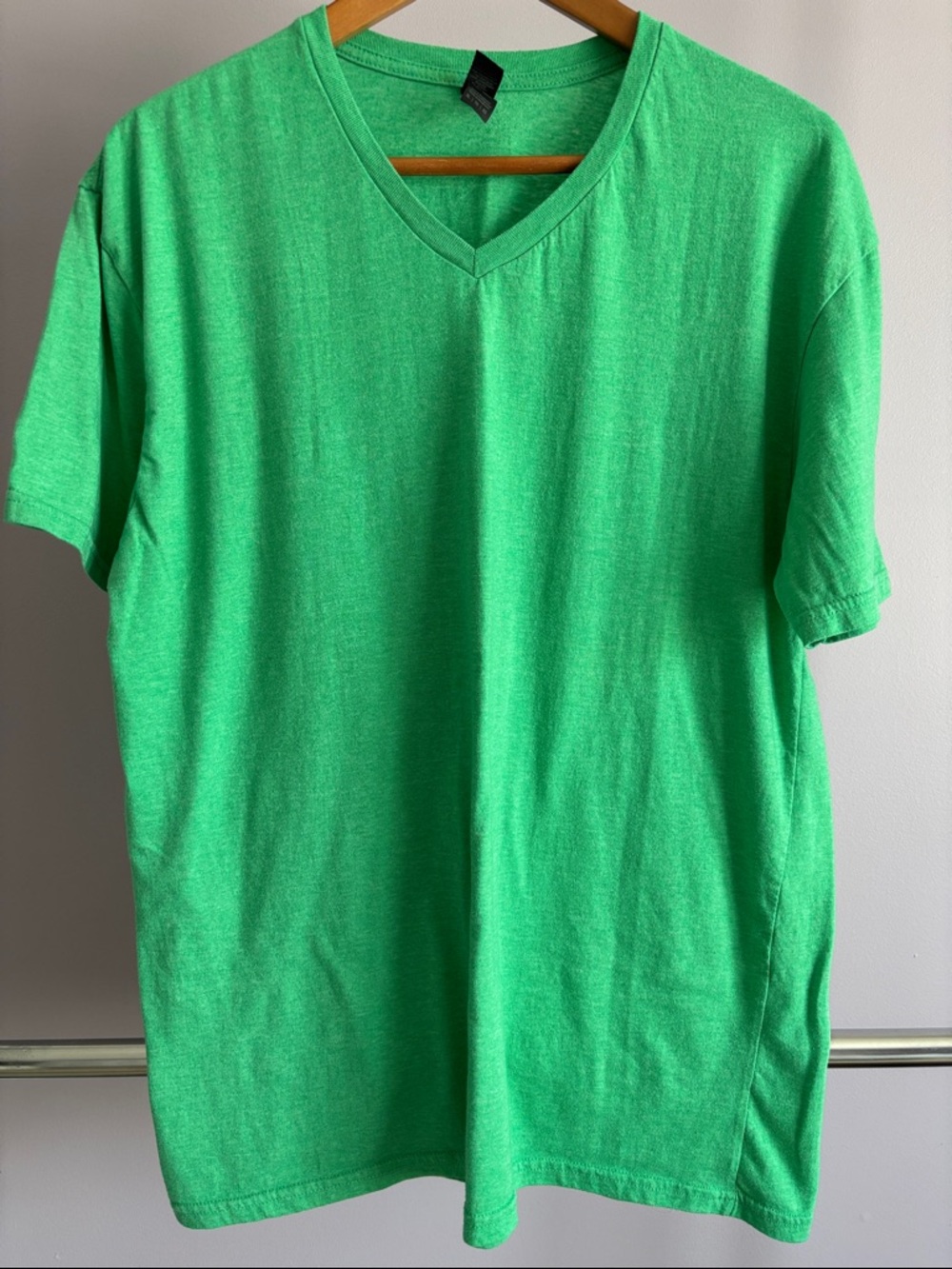 Gildan Bright Green V-Neck Short Sleeve Tee